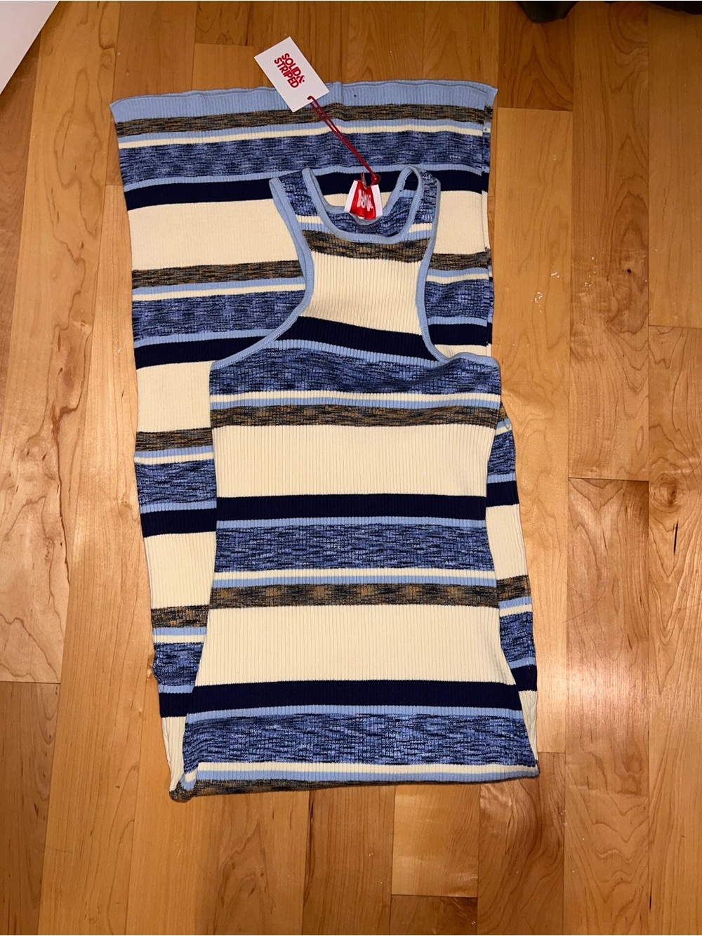 NWT SOLID & STRIPED The Sia Maxi Dress Stripe